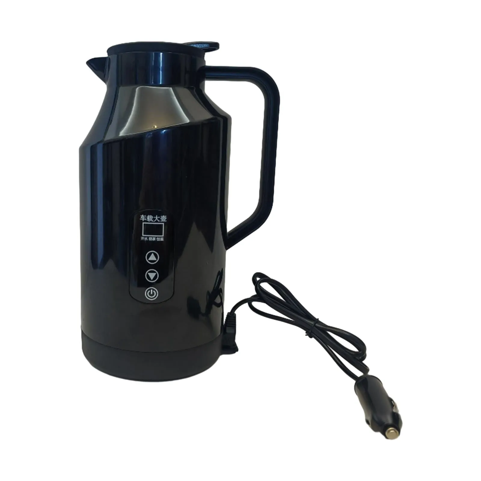 12V 24V 1.5L Car Kettle Electric Water Kettle Large Capacity Stainless Steel for Drivers and Self Driving Trip Sturdy No Base