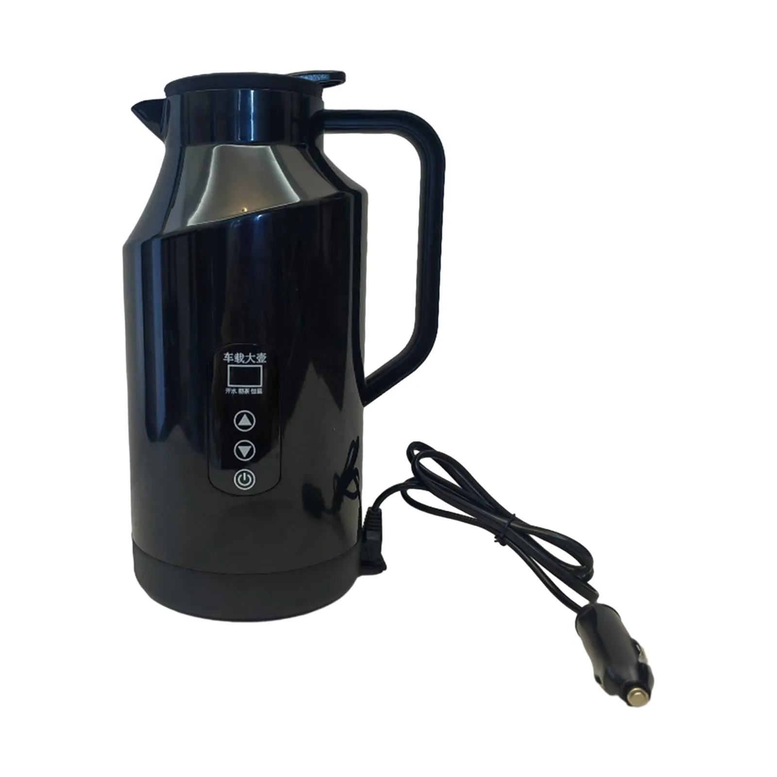 12V 24V 1.5L Car Kettle Electric Water Kettle Large Capacity Stainless Steel for Drivers and Self Driving Trip Sturdy No Base