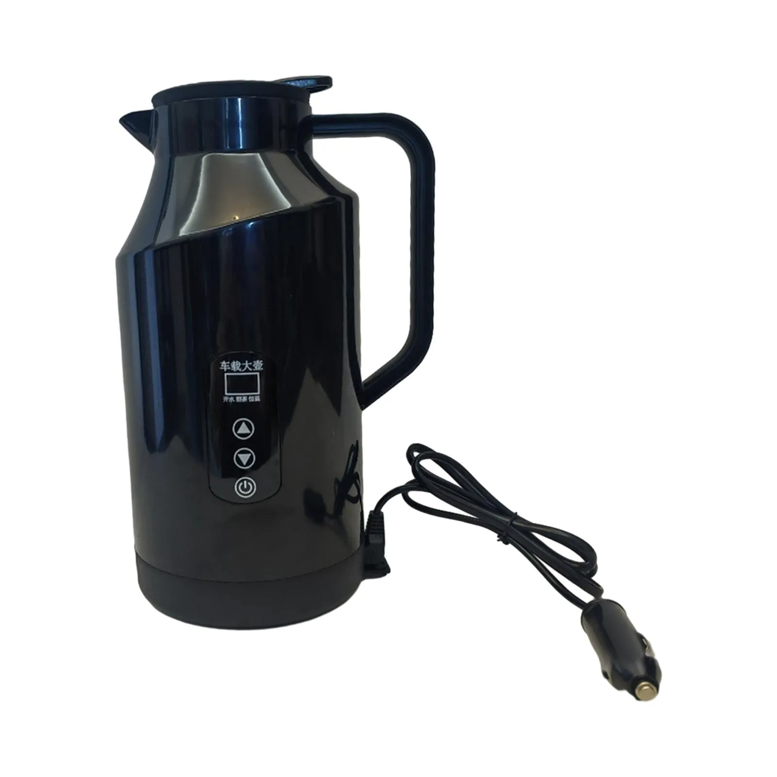 12V 24V 1.5L Car Kettle Electric Water Kettle Large Capacity Stainless Steel for Drivers and Self Driving Trip Sturdy No Base