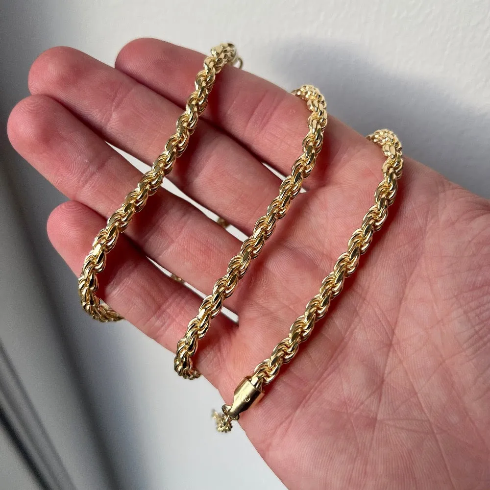 23K Gold Rope Chain (5MM)