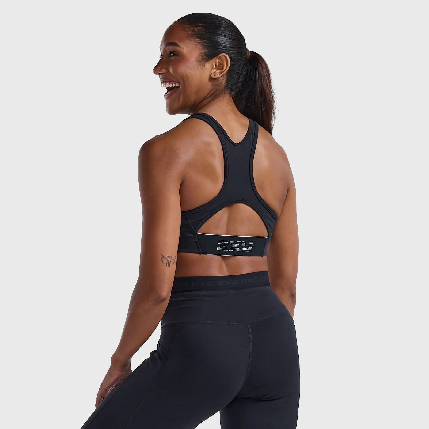 2XU - Motion Racerback Bra - Black/Black