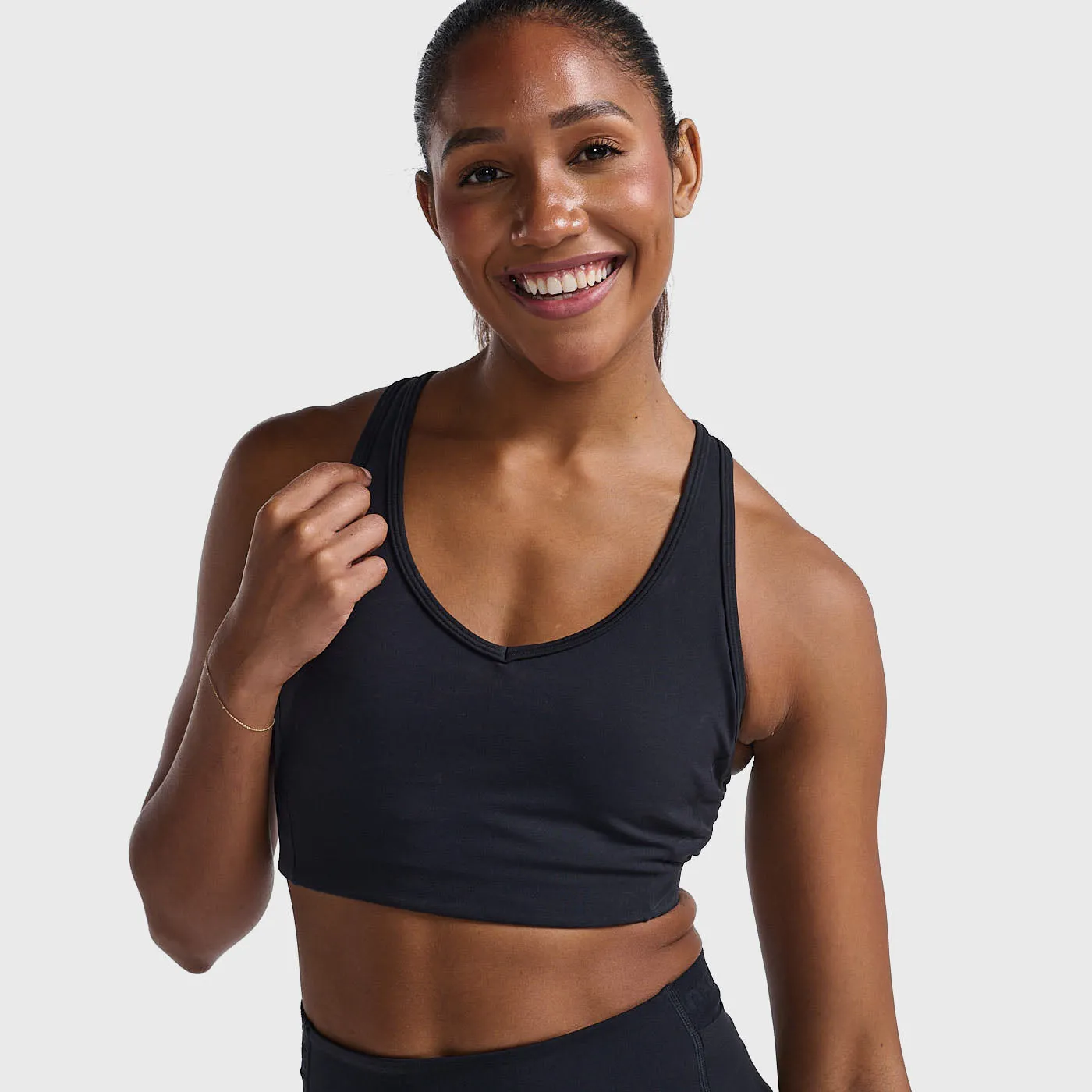 2XU - Motion Racerback Bra - Black/Black