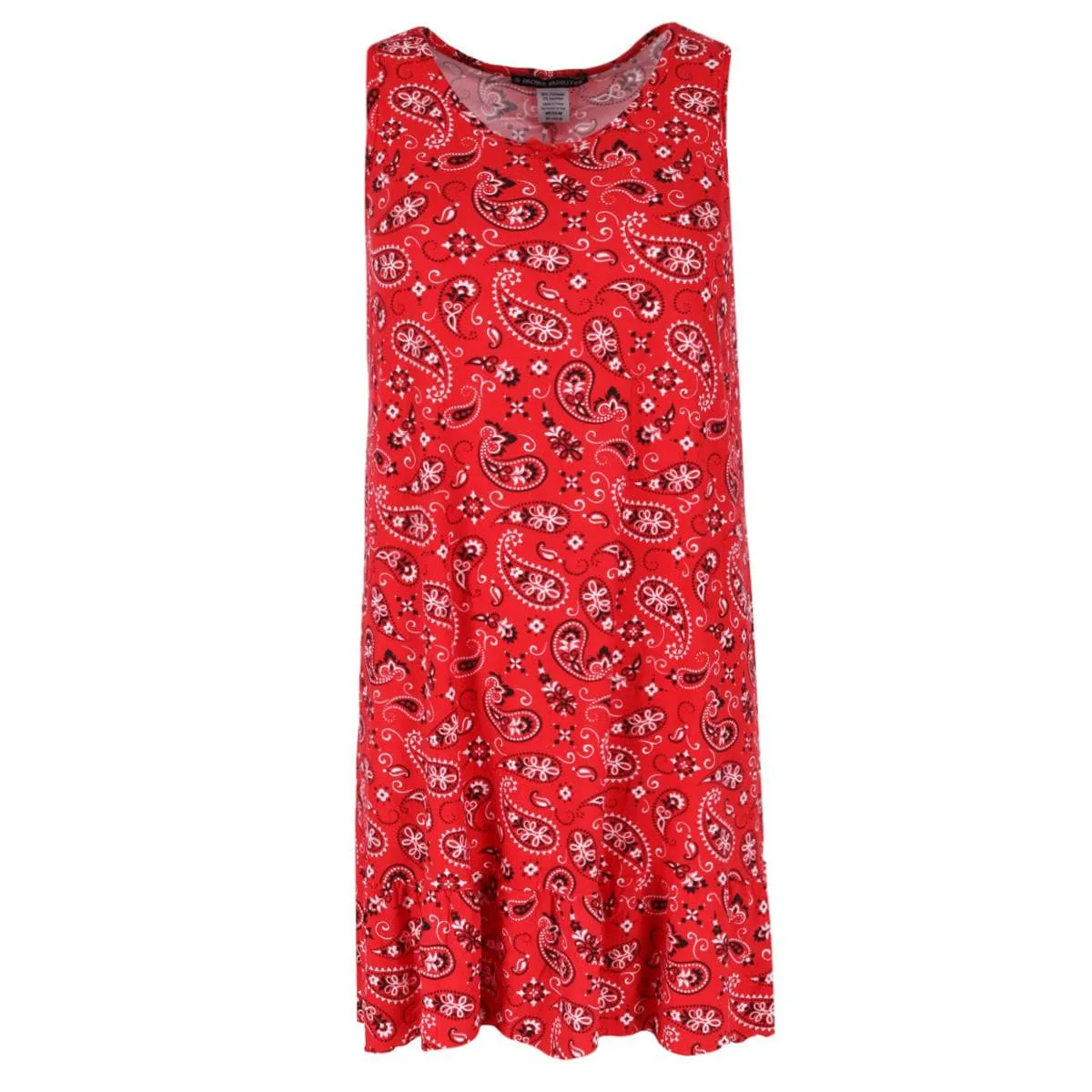 5 More Minutes Women's Paisley Sleeveless Sleep Gown