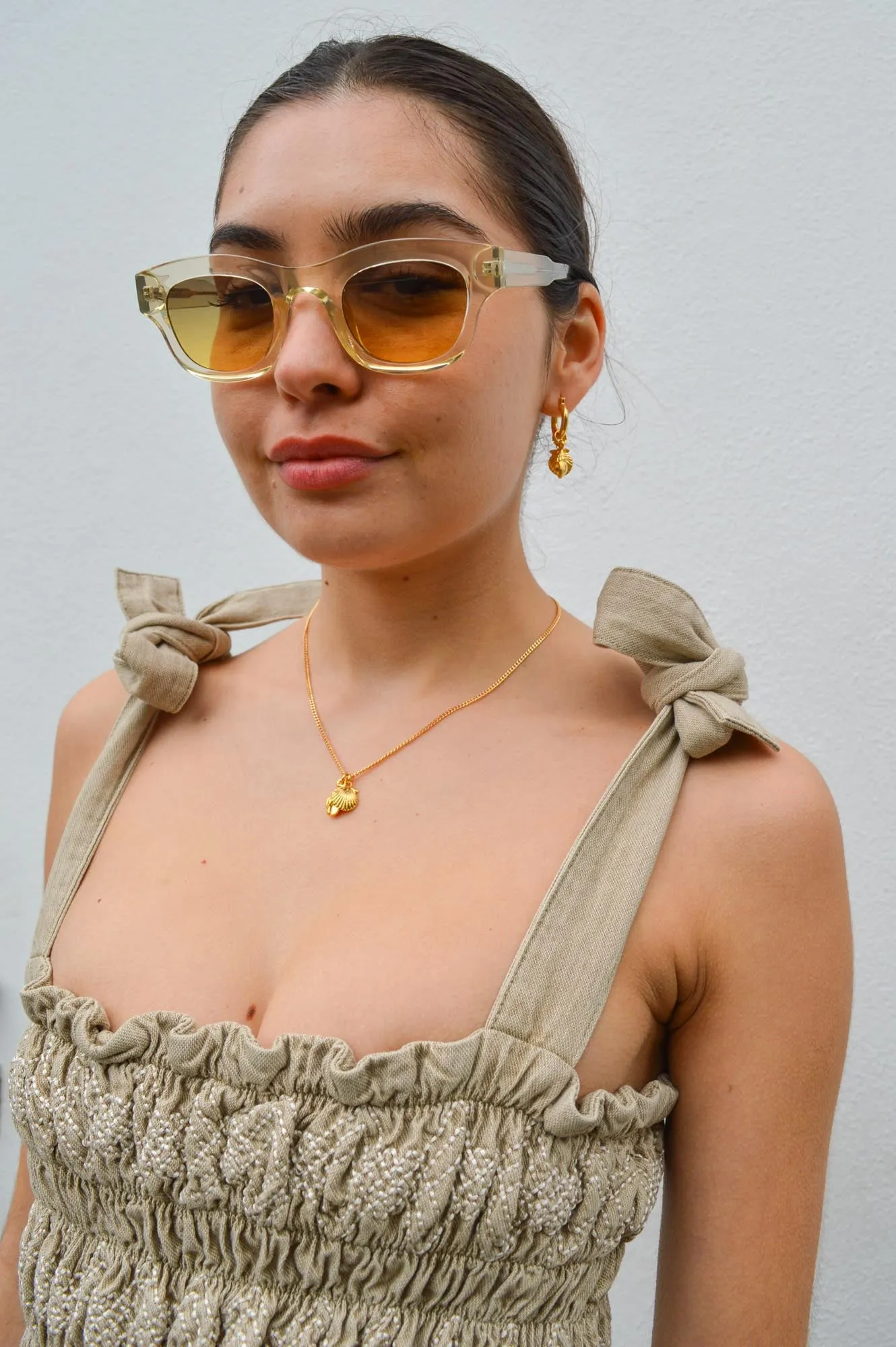 A Kjaerbede Lane Ecru Sunglasses