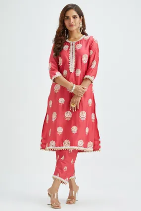 Amira Red Kurta