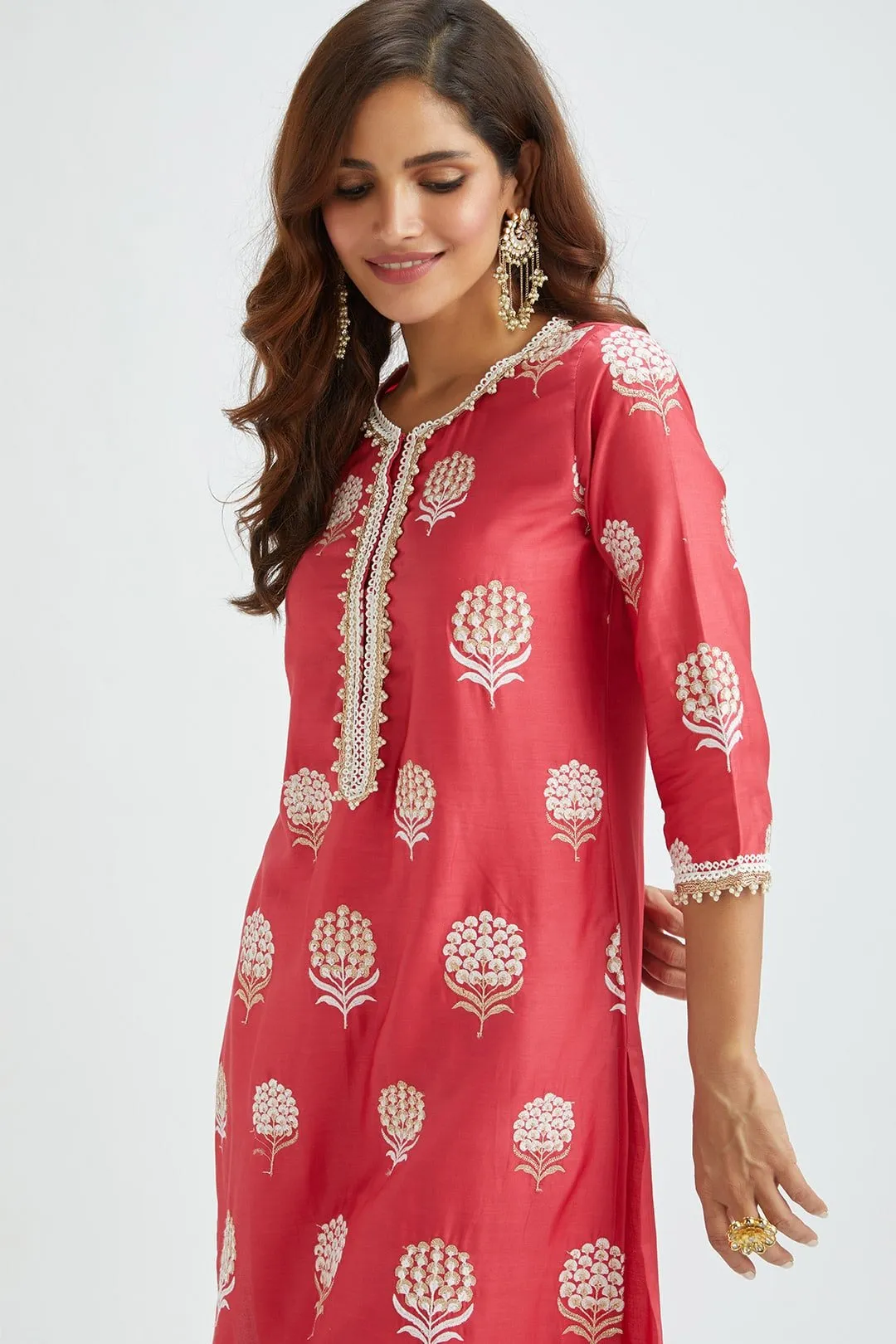 Amira Red Kurta