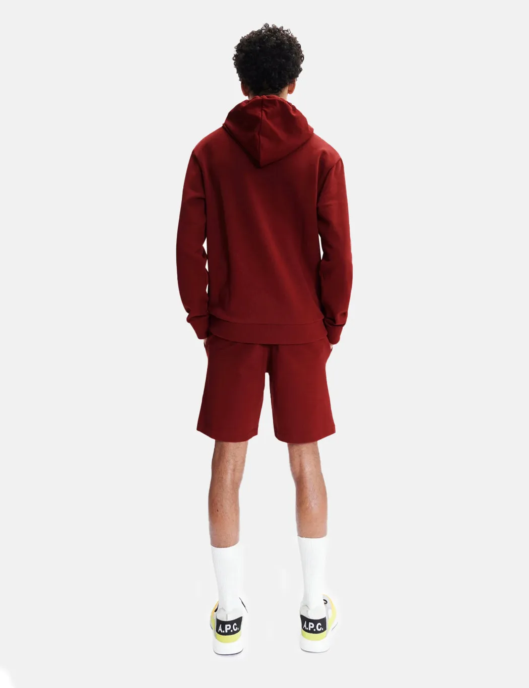 A.P.C. Item Hooded Sweatshirt - Dark Red