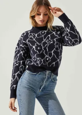 ASTR The Label Saira Sweater-Navy ***FINAL SALE***