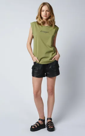 Baggie Khaki Muscle Tee