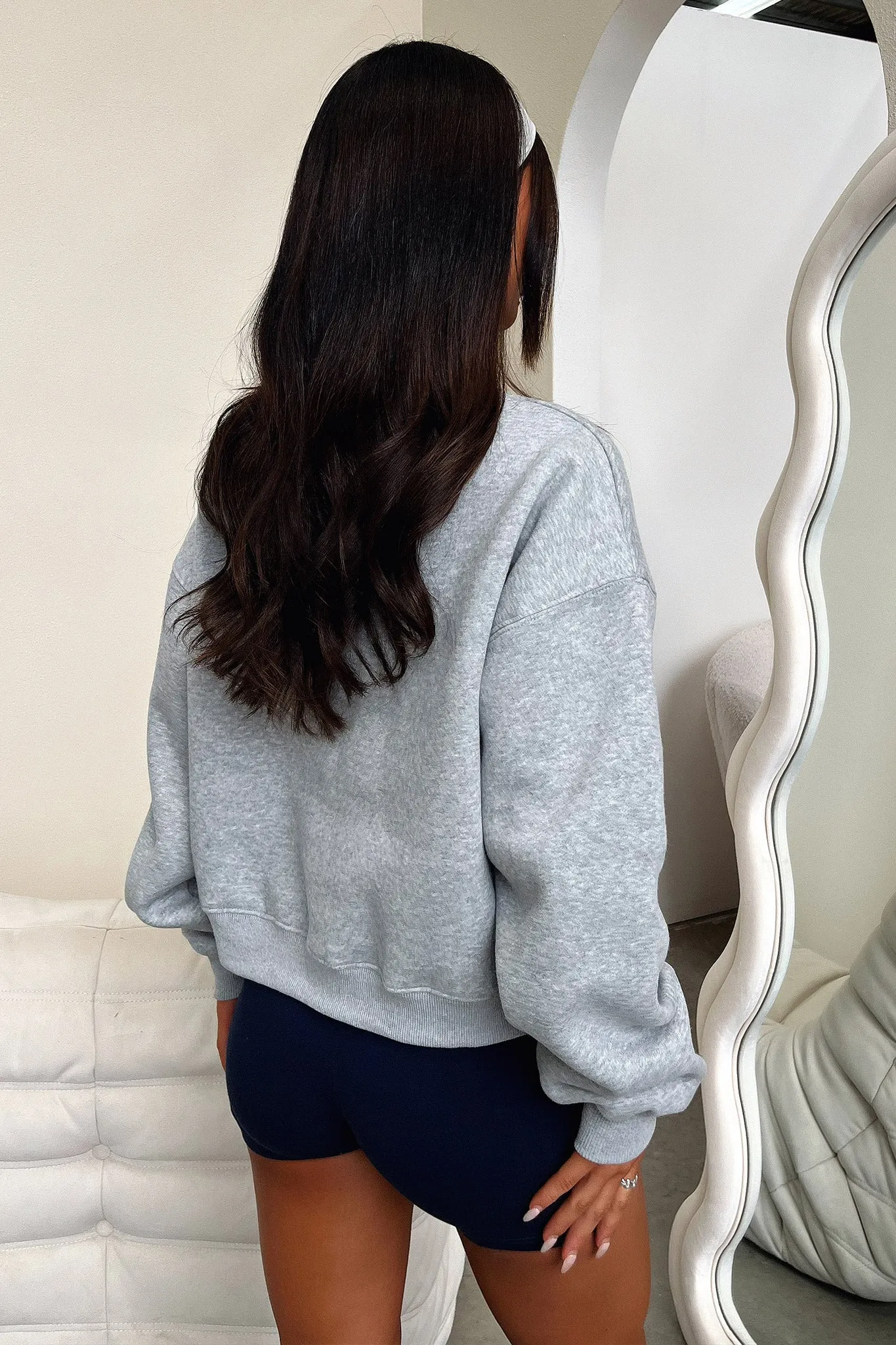 Beckham Half Zip Sweater - Grey