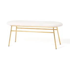 Belle Bench White x Gold