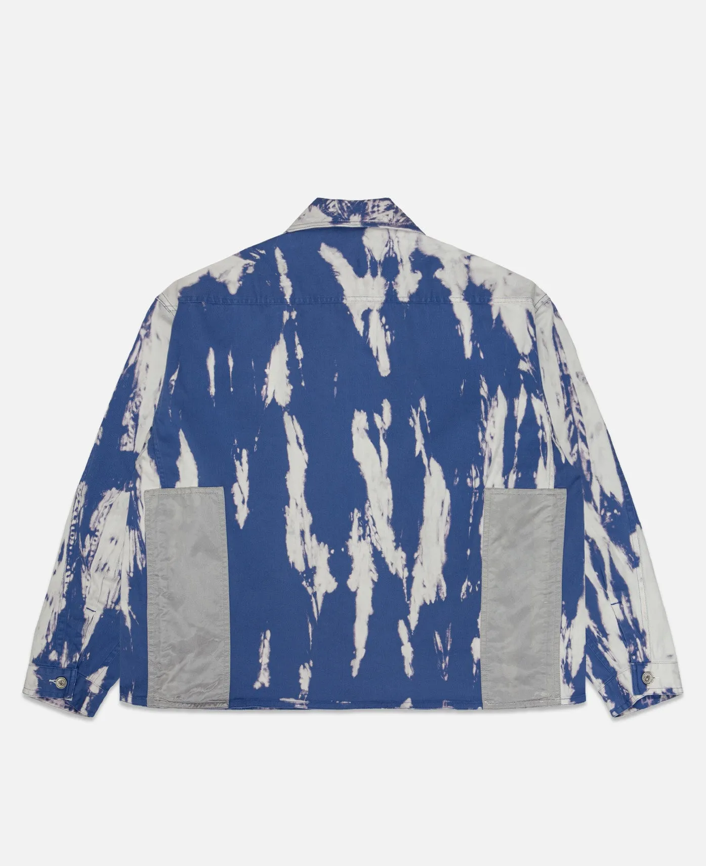 Bleached Color Work Jacket (Navy)