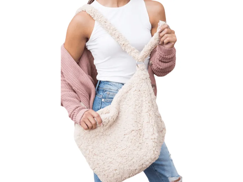 Boucle Sherpa Messenger Bag