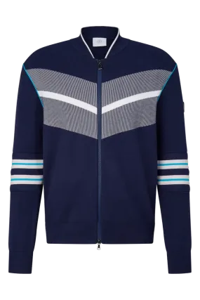 Charles Racing Knit Zip-Up Jacket