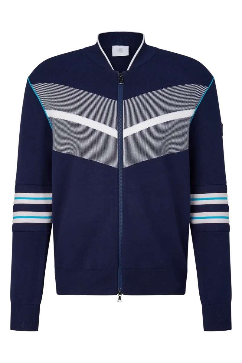 Charles Racing Knit Zip-Up Jacket