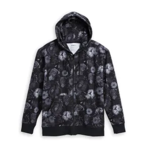 Cozy Luxe Full Zip Hoodie - Dark Floral Remedies