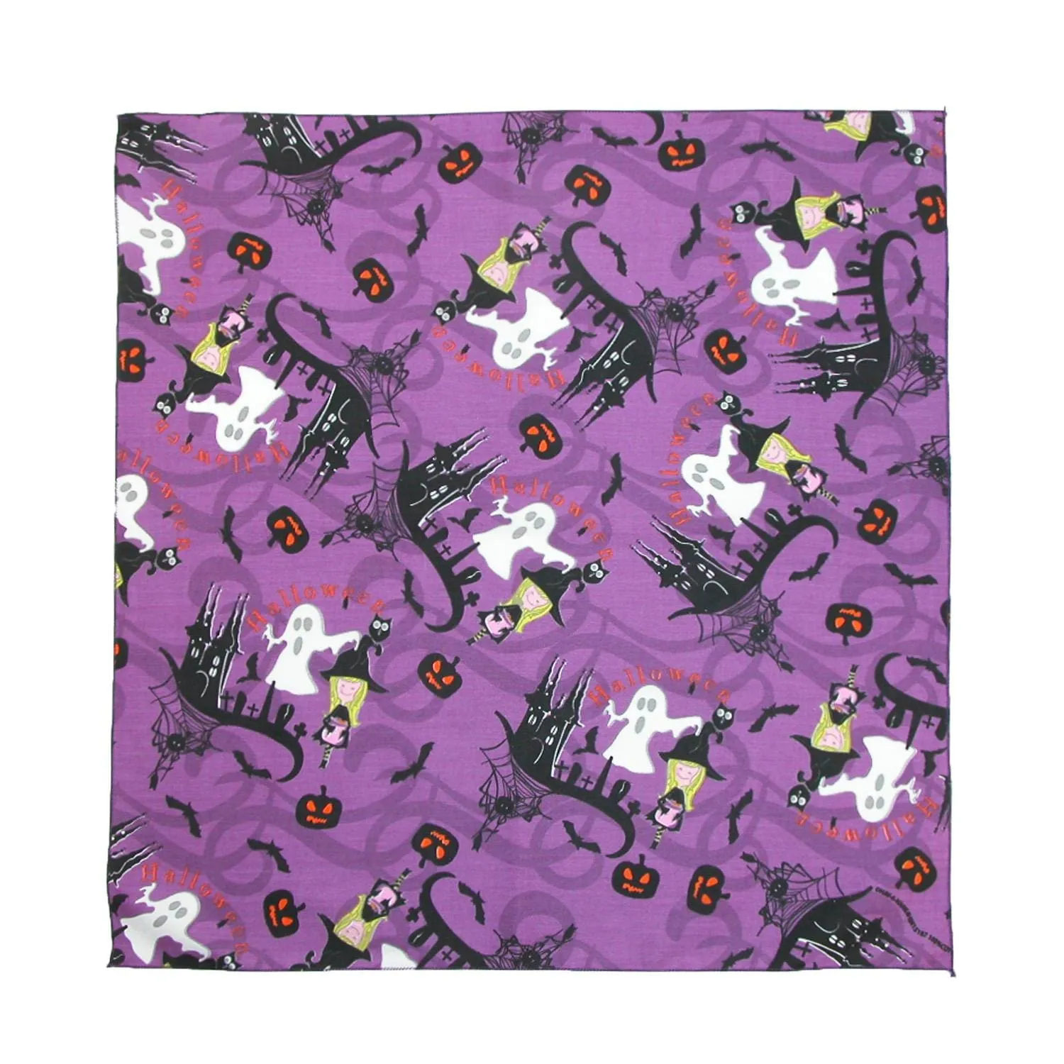 CTM® Glow in the Dark Witches and Ghosts Halloween Holiday Bandana