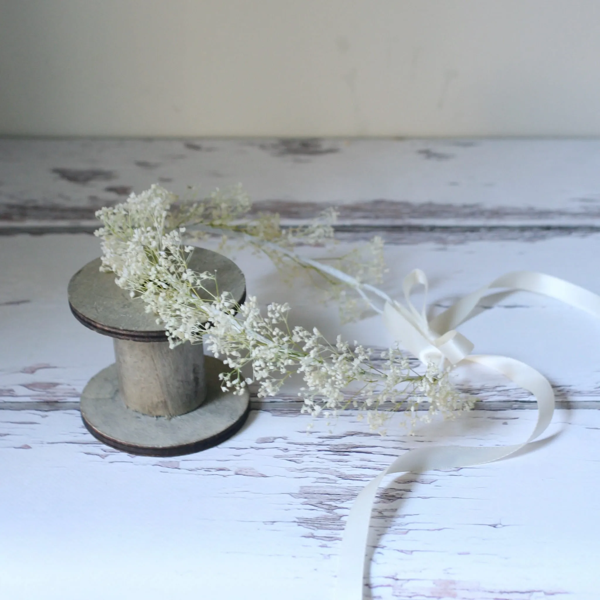 Dainty Baby's Breath Flower Crown FAIRY