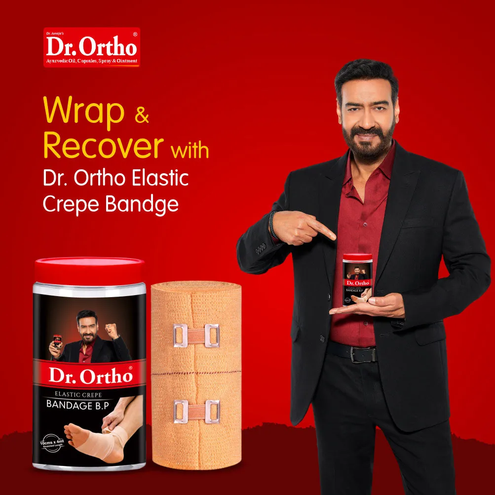 Dr. Ortho Elastic Crepe Bandage - 10cm x 4mt (Pack of 2)