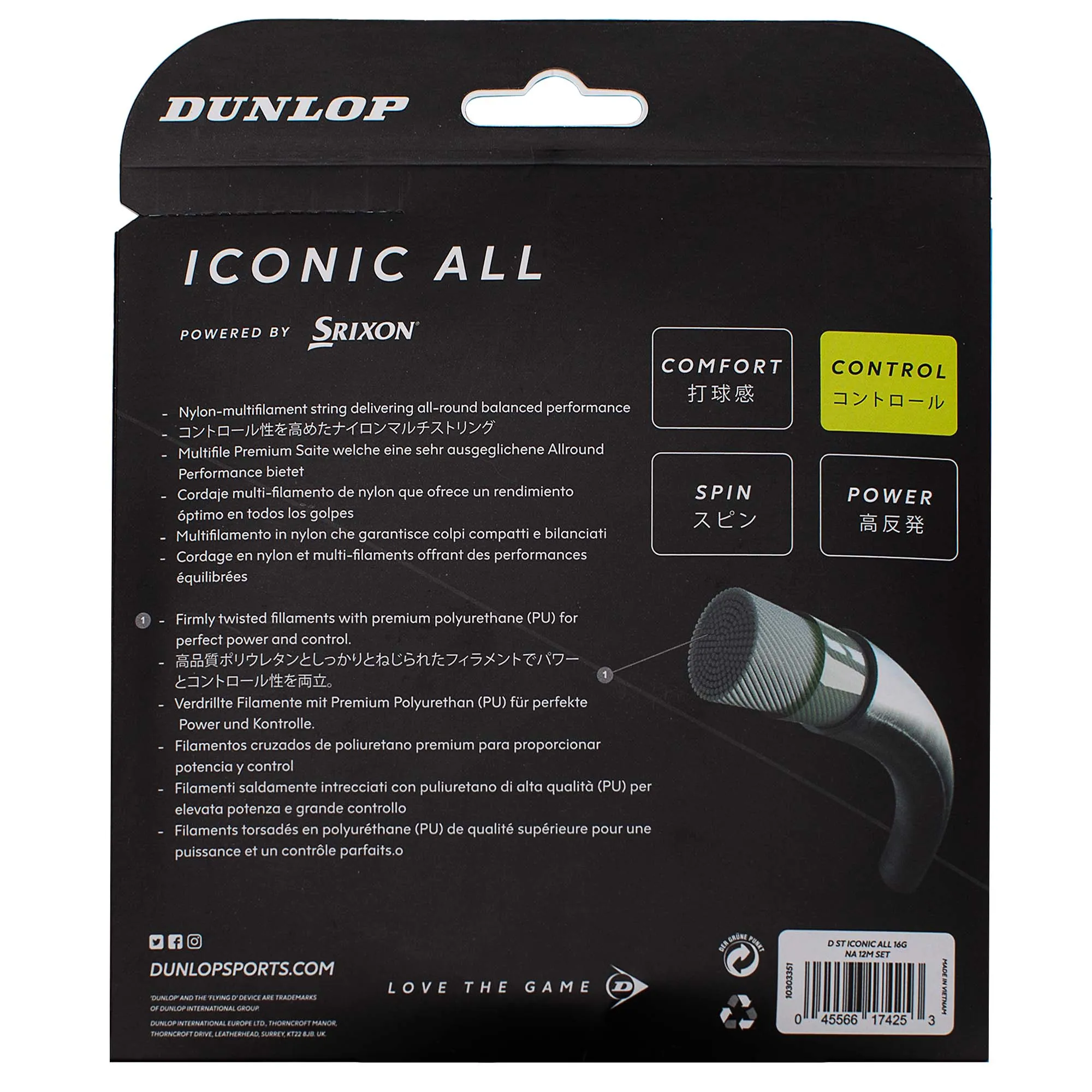 Dunlop Iconic All Tennis String Set