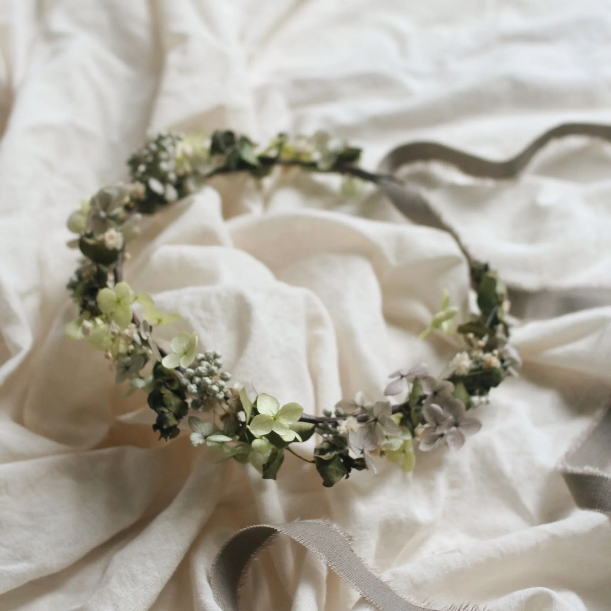 Everlasting Greenery Flower Crown GREEN FAIRY