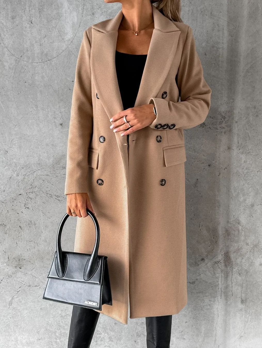 Fashion Casual Woolen Coat Women