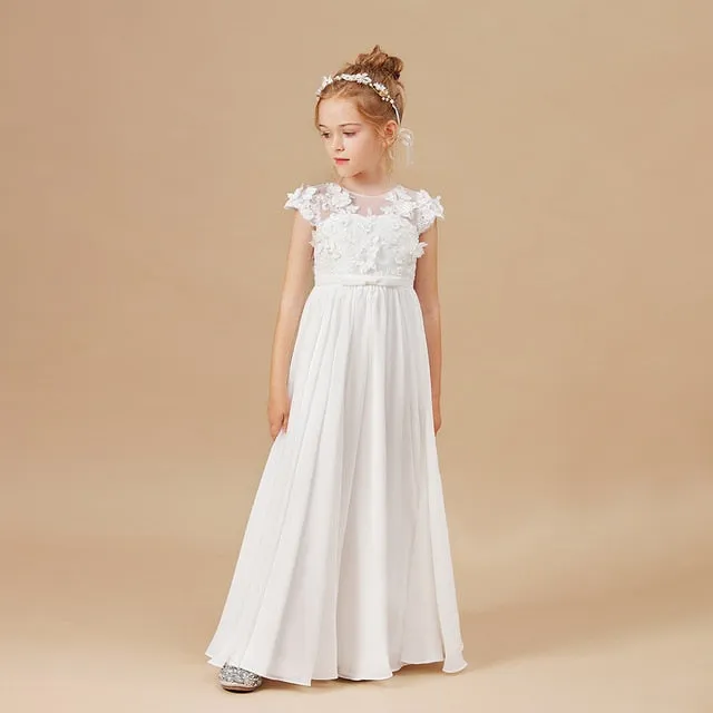 Flower Girl Pageant Elegant Dress