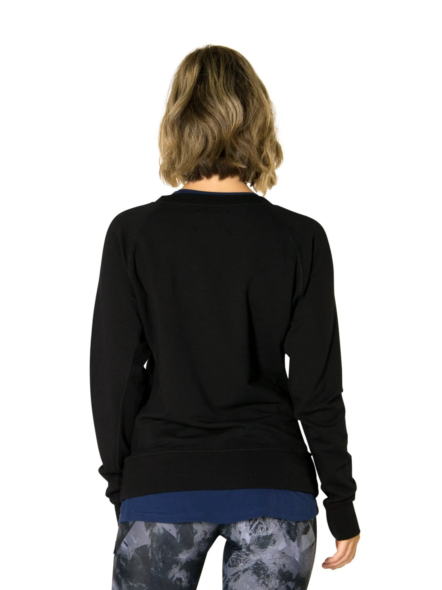 HARRIET CREW NECK SWEATER - BLACK