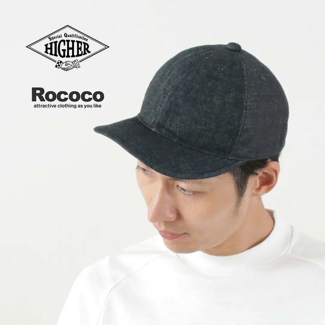 HIGHER / Denim multi-panel cap