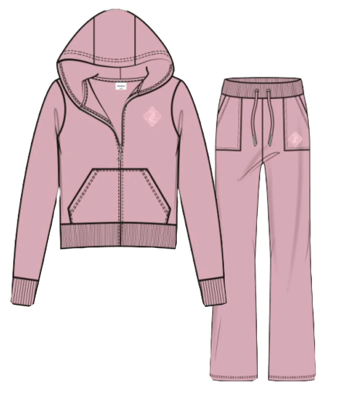 Juicy Couture Pink Nectar Joggings Set *Preorder