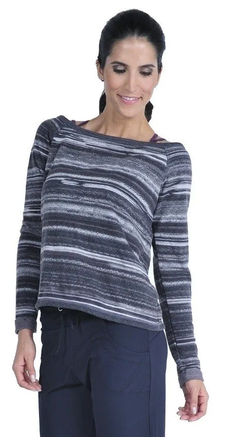 Last Chance! Bia Brazil Activewear Light Weight Sweatshirt TT4440 Charcoal Stripes