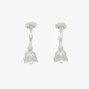 Lily of the Valley Petal Hoop Earrings