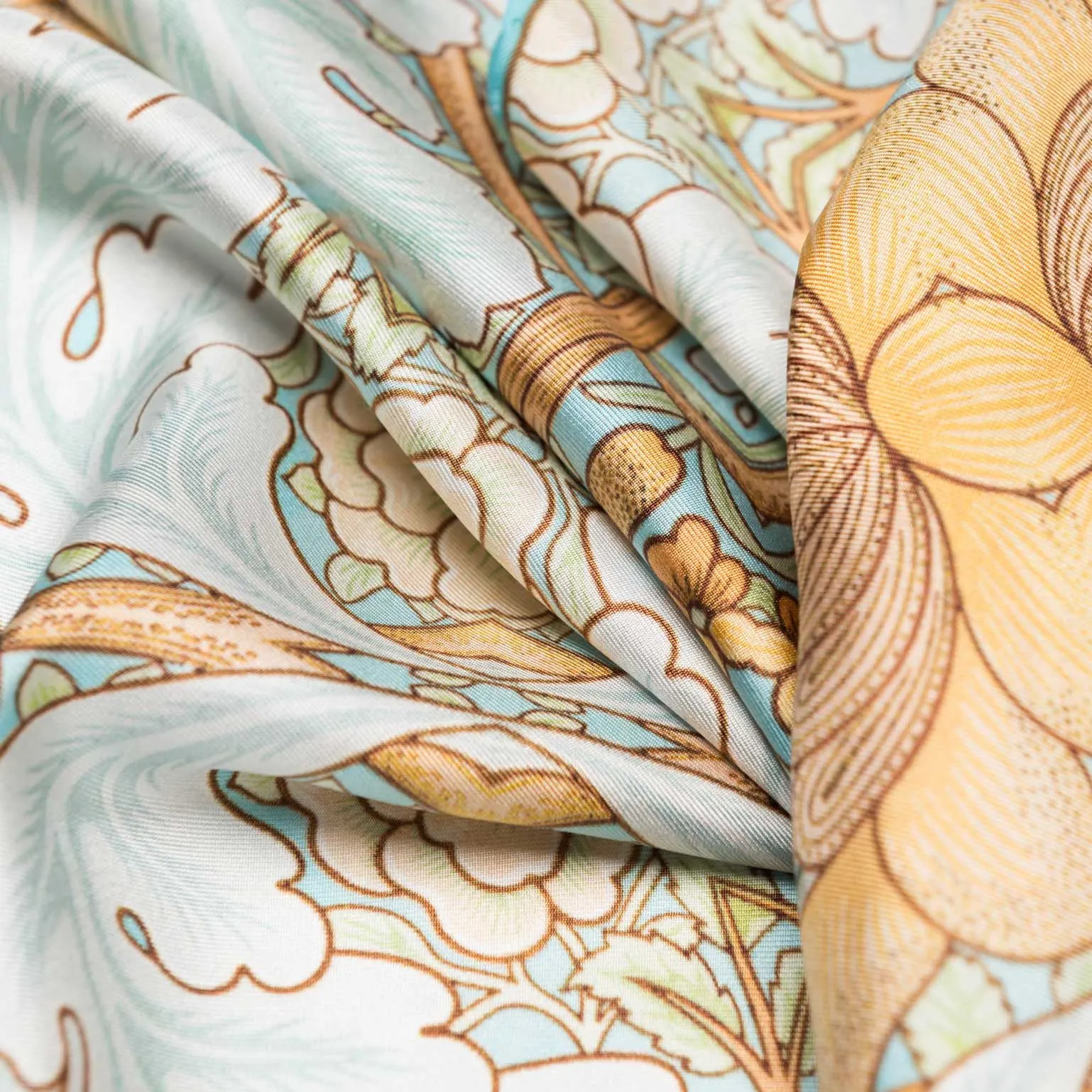 Londra - Silk Pocket Square - Aqua