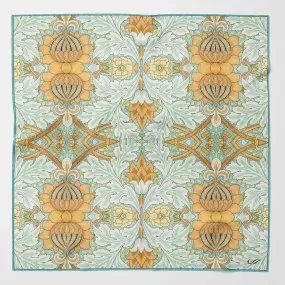 Londra - Silk Pocket Square - Aqua