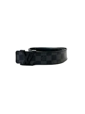 Louis Vuitton damier graphite belt size 95 AC2146