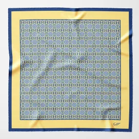 Lucca - Hand Rolled Silk Neckerchief - Yellow