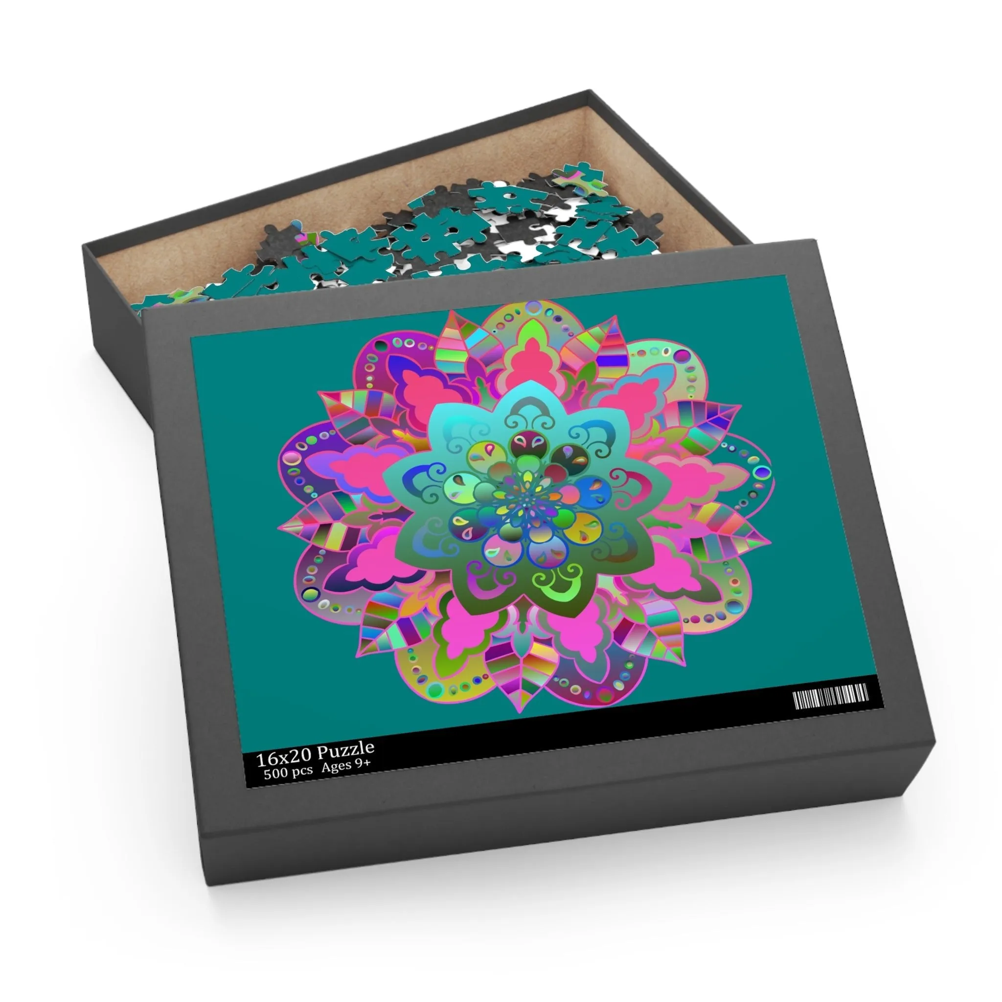 Mandala Art Hand-Drawn Puzzle - 2 sizes (252, 500-Piece)