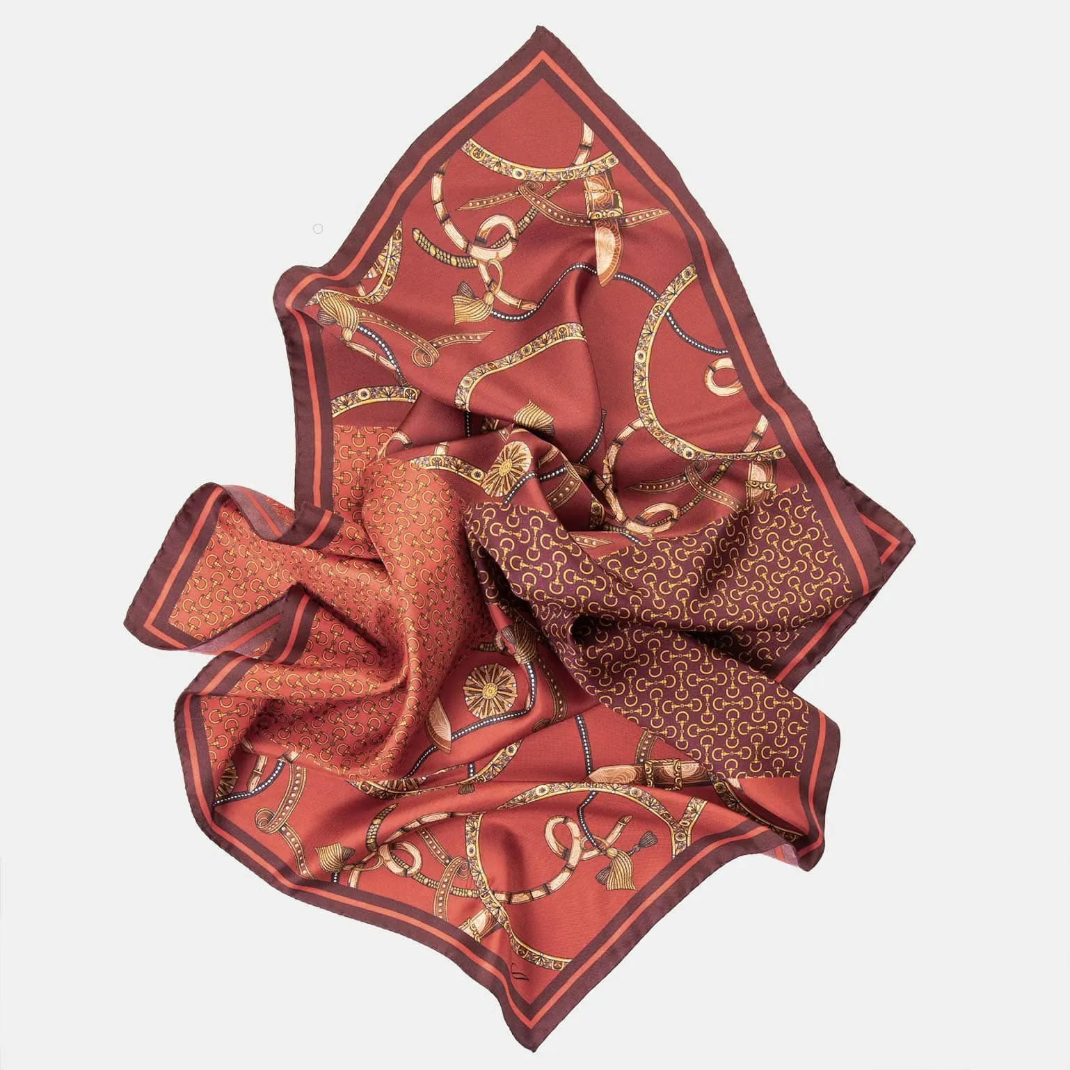 Merano - Silk Neckerchief - Barn Red