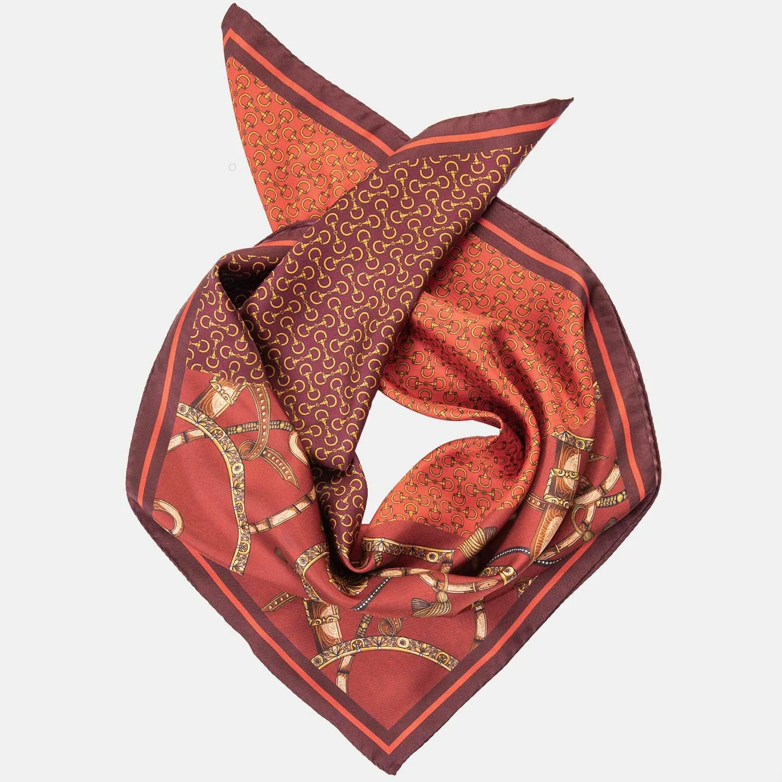 Merano - Silk Neckerchief - Barn Red