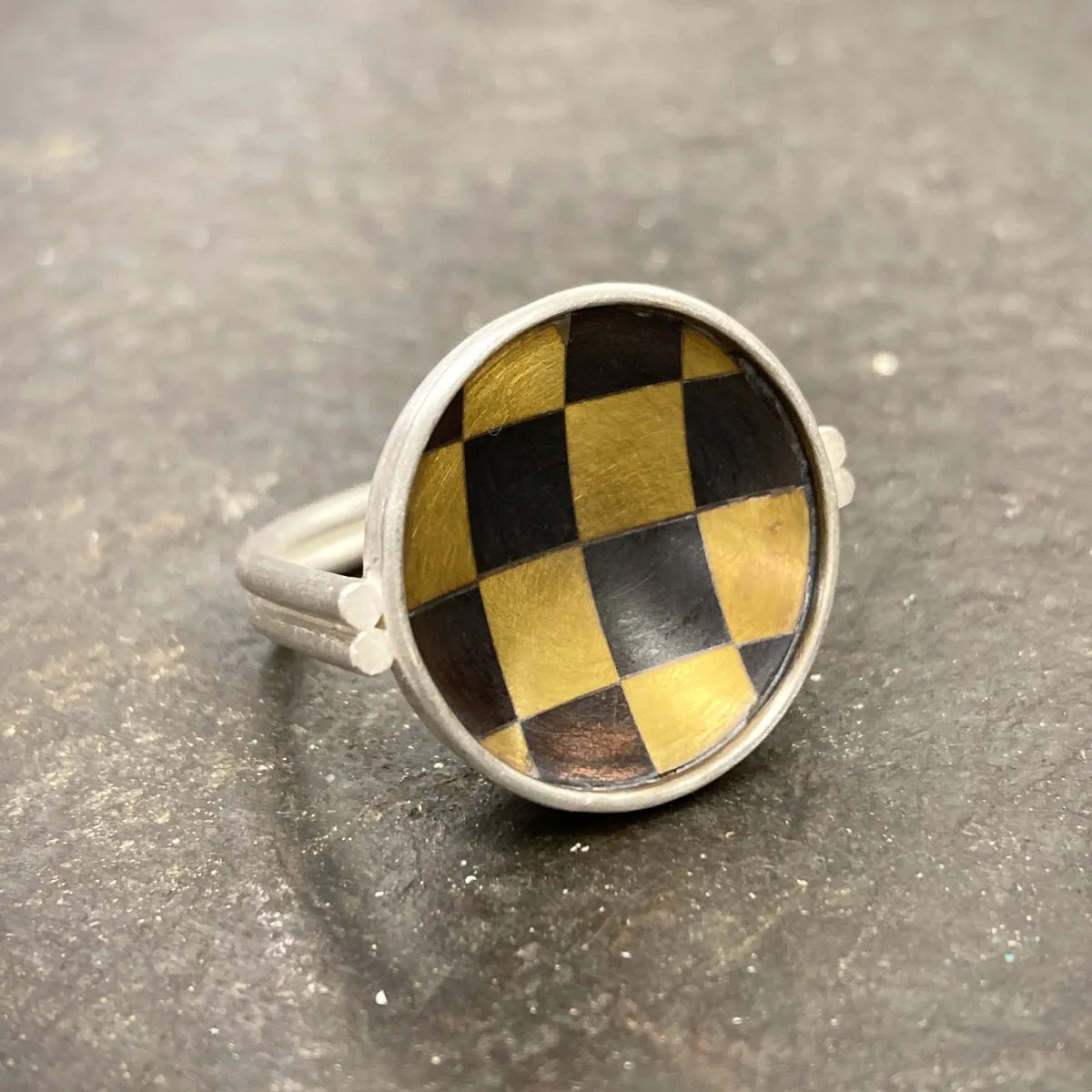 Mia Kaplan - Checkered Ring