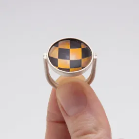 Mia Kaplan - Checkered Ring