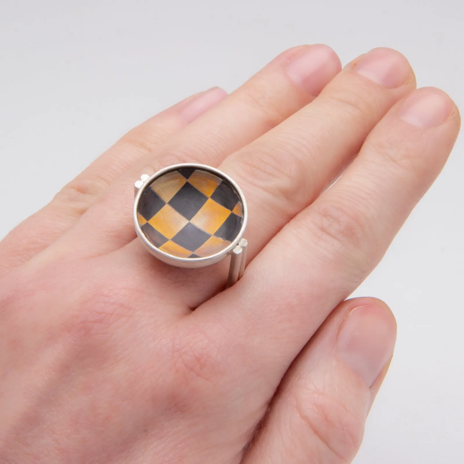 Mia Kaplan - Checkered Ring