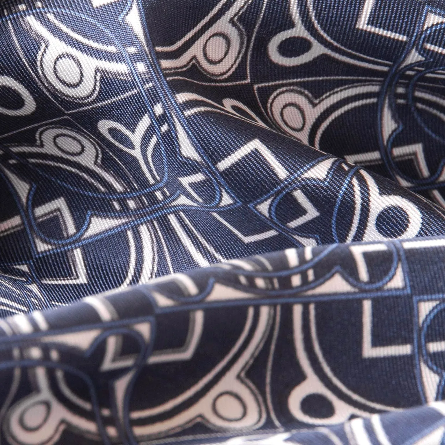 Montello - Hand Rolled Silk Neckerchief - Navy