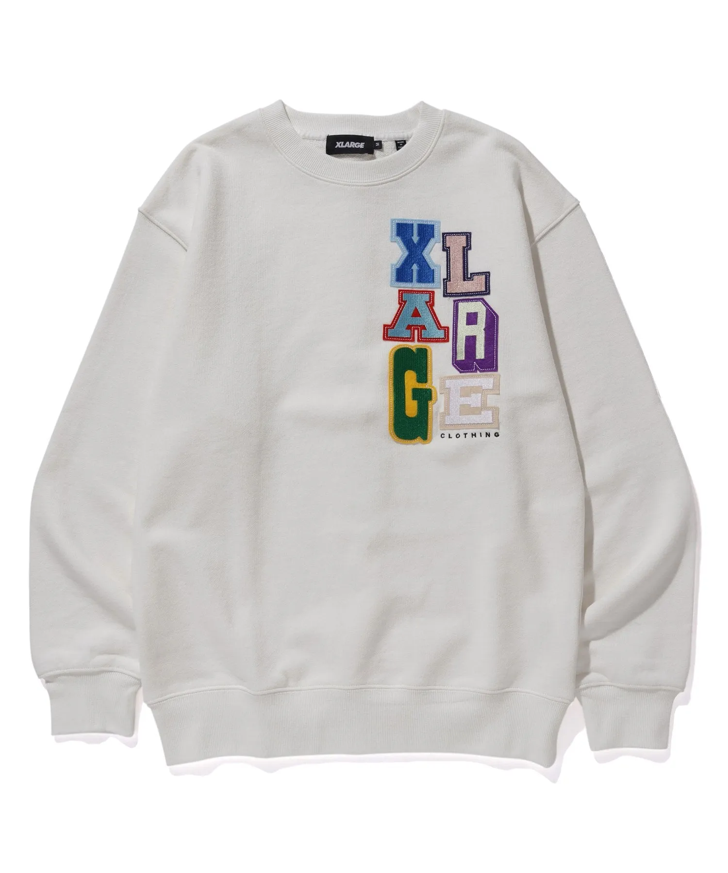 MULTICOLOR COLLEGE LOGO CREWNECK SWEAT