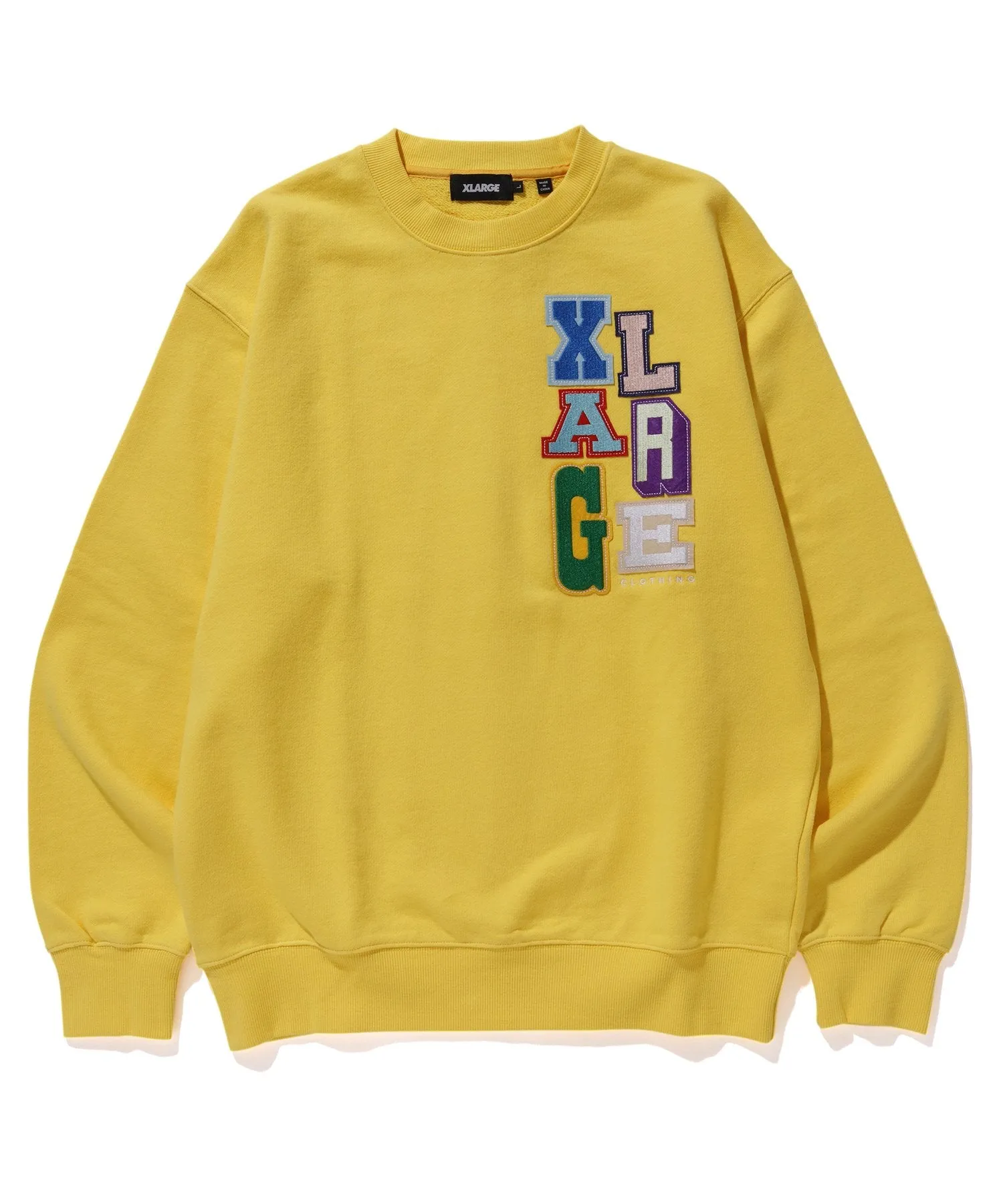 MULTICOLOR COLLEGE LOGO CREWNECK SWEAT