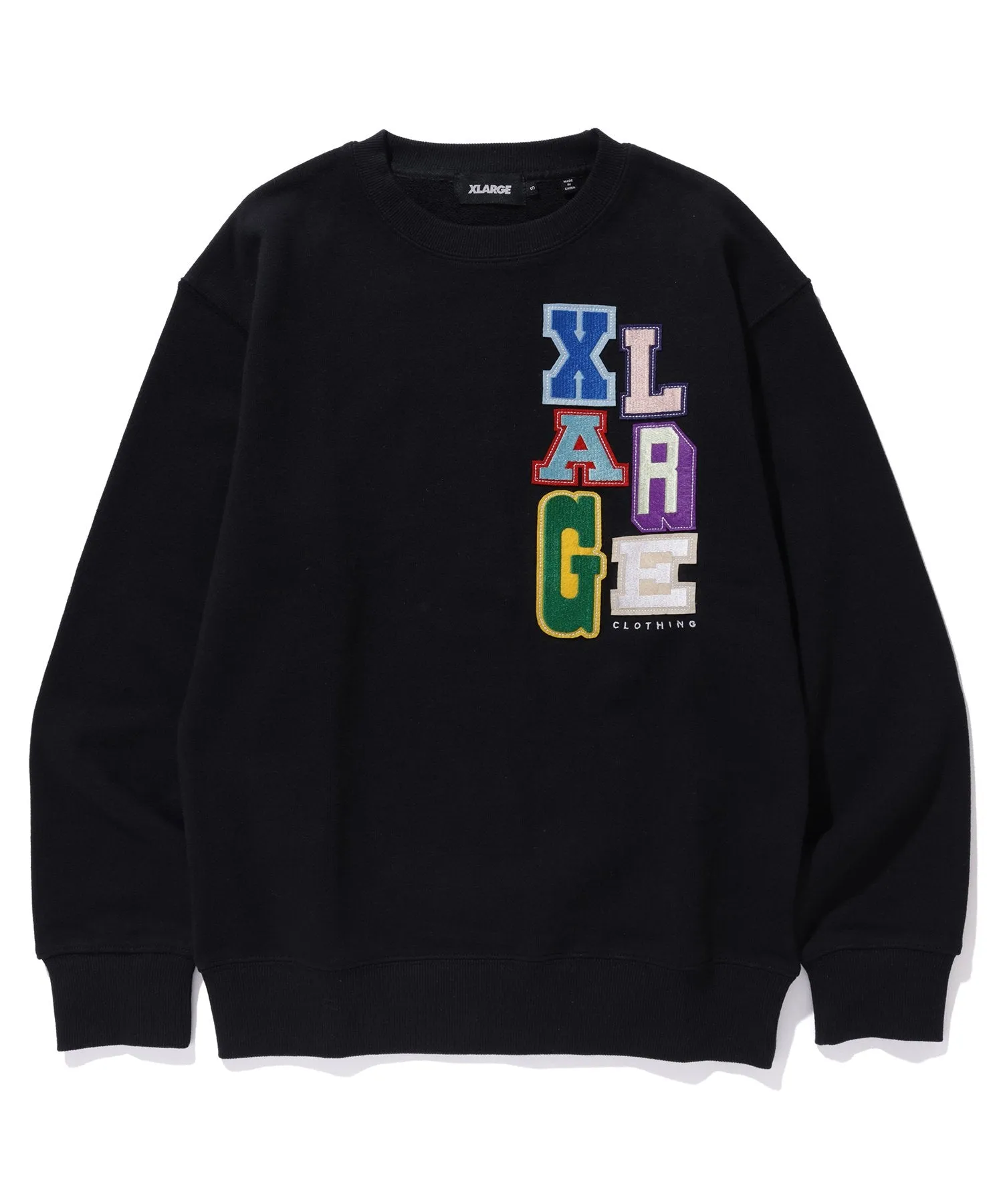 MULTICOLOR COLLEGE LOGO CREWNECK SWEAT