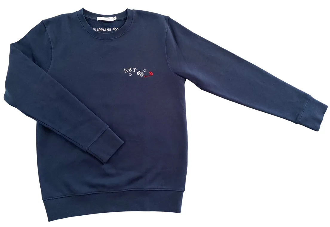 Navy LG sweater