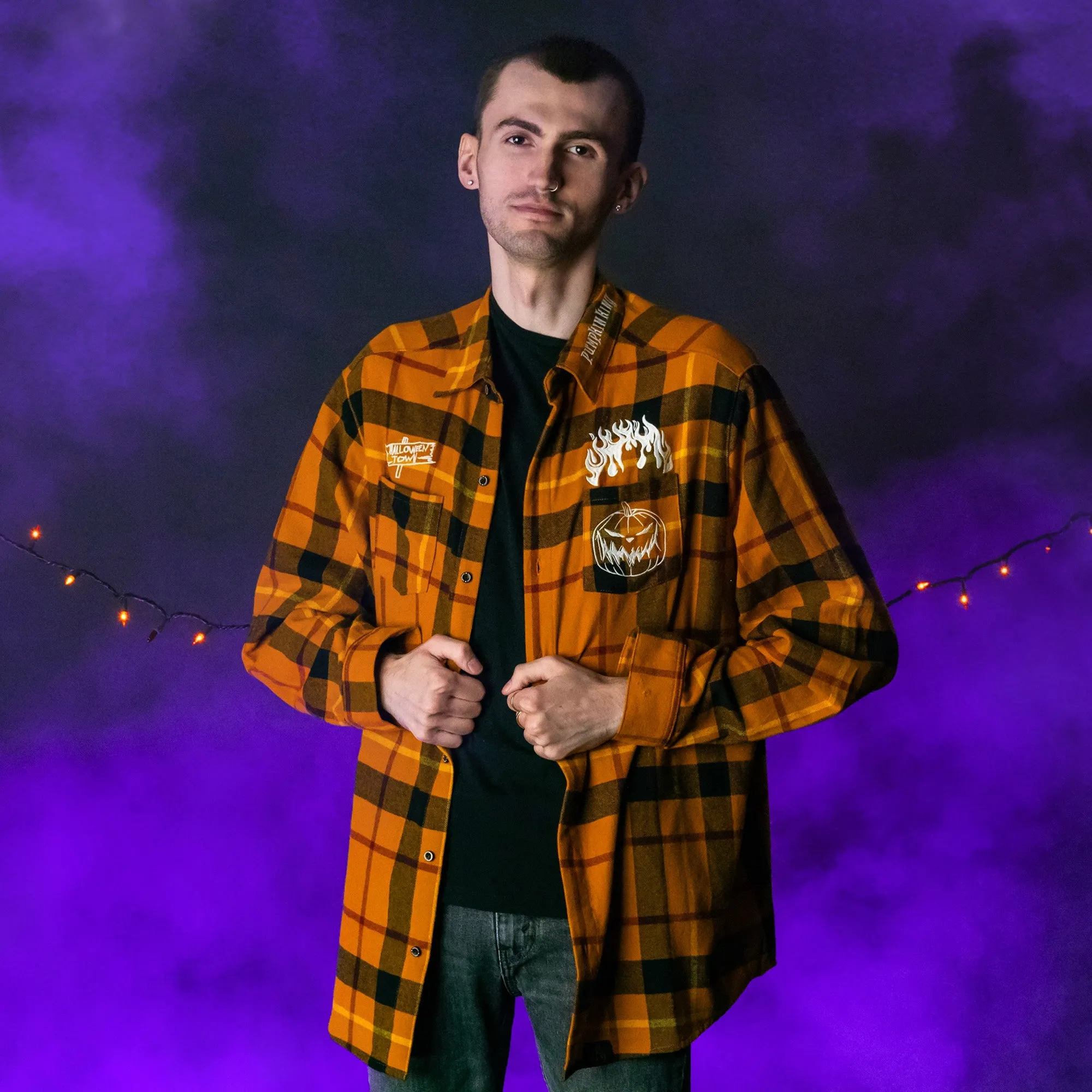 NMBC Pumpkin King Glow Flannel