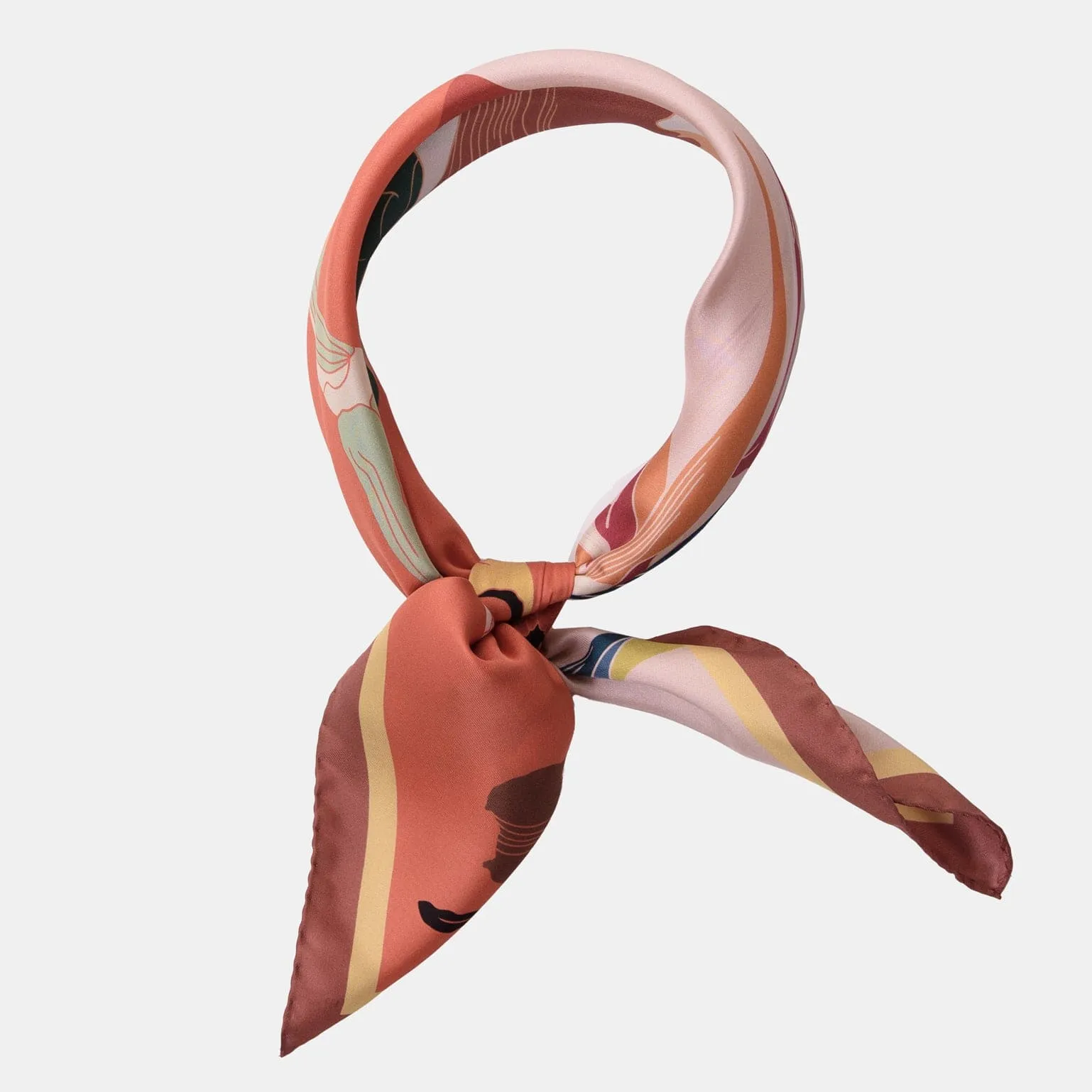 Penelope - Silk Neckerchief - Peach