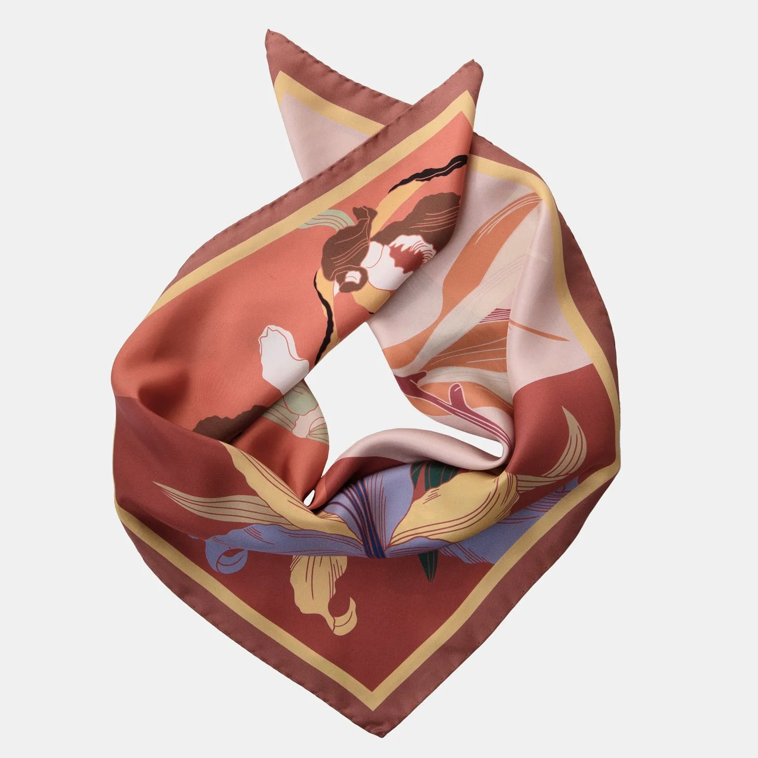 Penelope - Silk Neckerchief - Peach